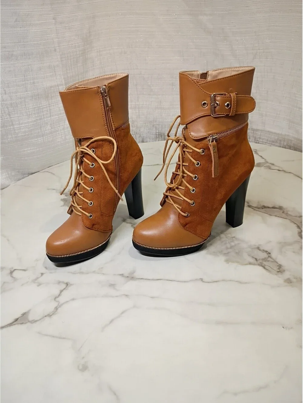 Atlalina High Heel Boots Size 8 BD6533